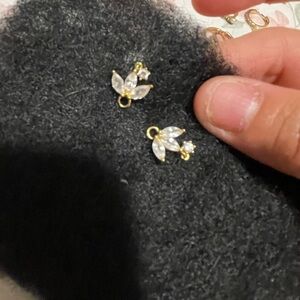 Lani Gold and Silver Droplet Charm Crystal Heaven London